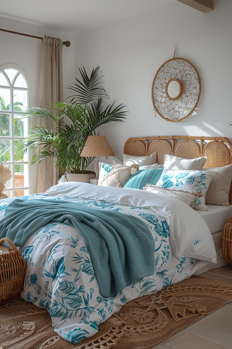 23 Trendy Boho Coastal Bedroom Ideas that you will love 15 5. Boho Coastal Dreamcatcher DIY-2