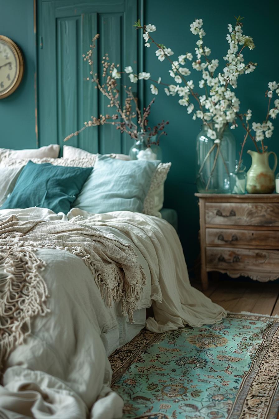 23 Trendy Boho Coastal Bedroom Ideas that you will love 49 17. Boho Coastal Carpet Inspiration-0