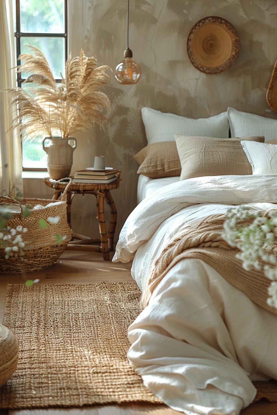 23 Trendy Boho Coastal Bedroom Ideas that you will love 43 15. Boho Coastal Wicker Rattan Collection-0
