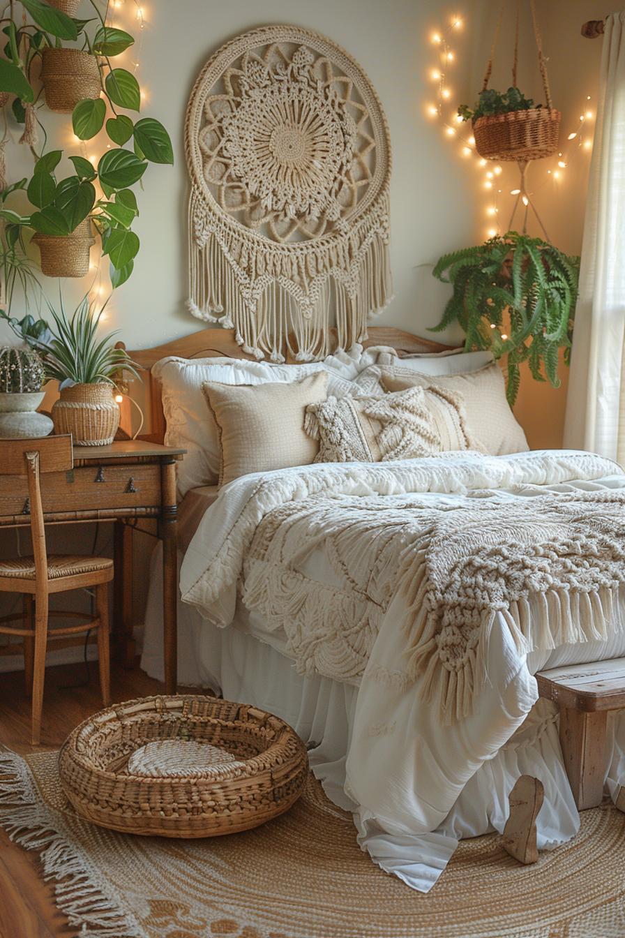 21 Cozy dormitory inspiration to maximize small rooms 9 3 .. Boho dormitory ideas-2