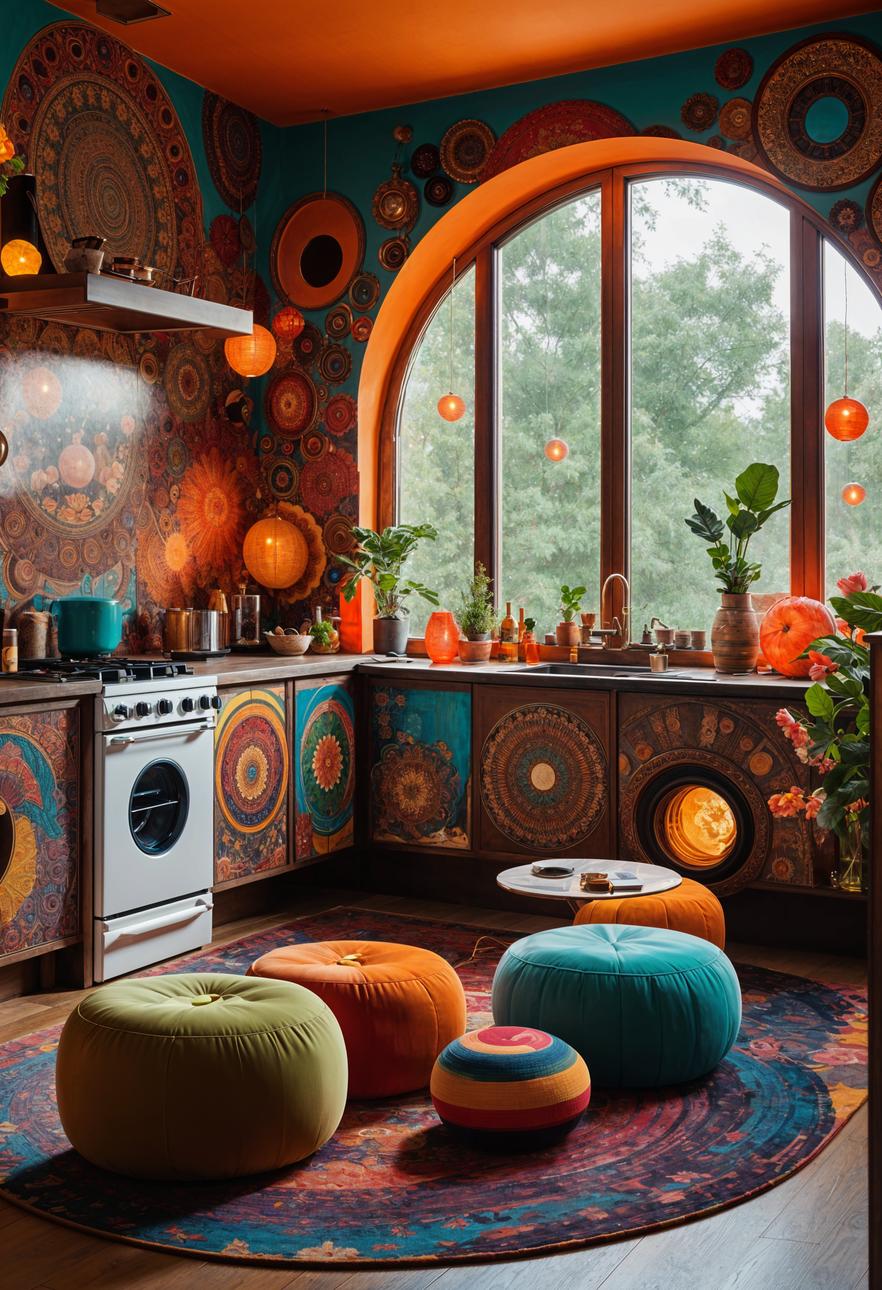 27 Stunning Boho Kitchen Designs That Will Inspire You 27 17. Boho Kitchen Eclectic Vibes-1