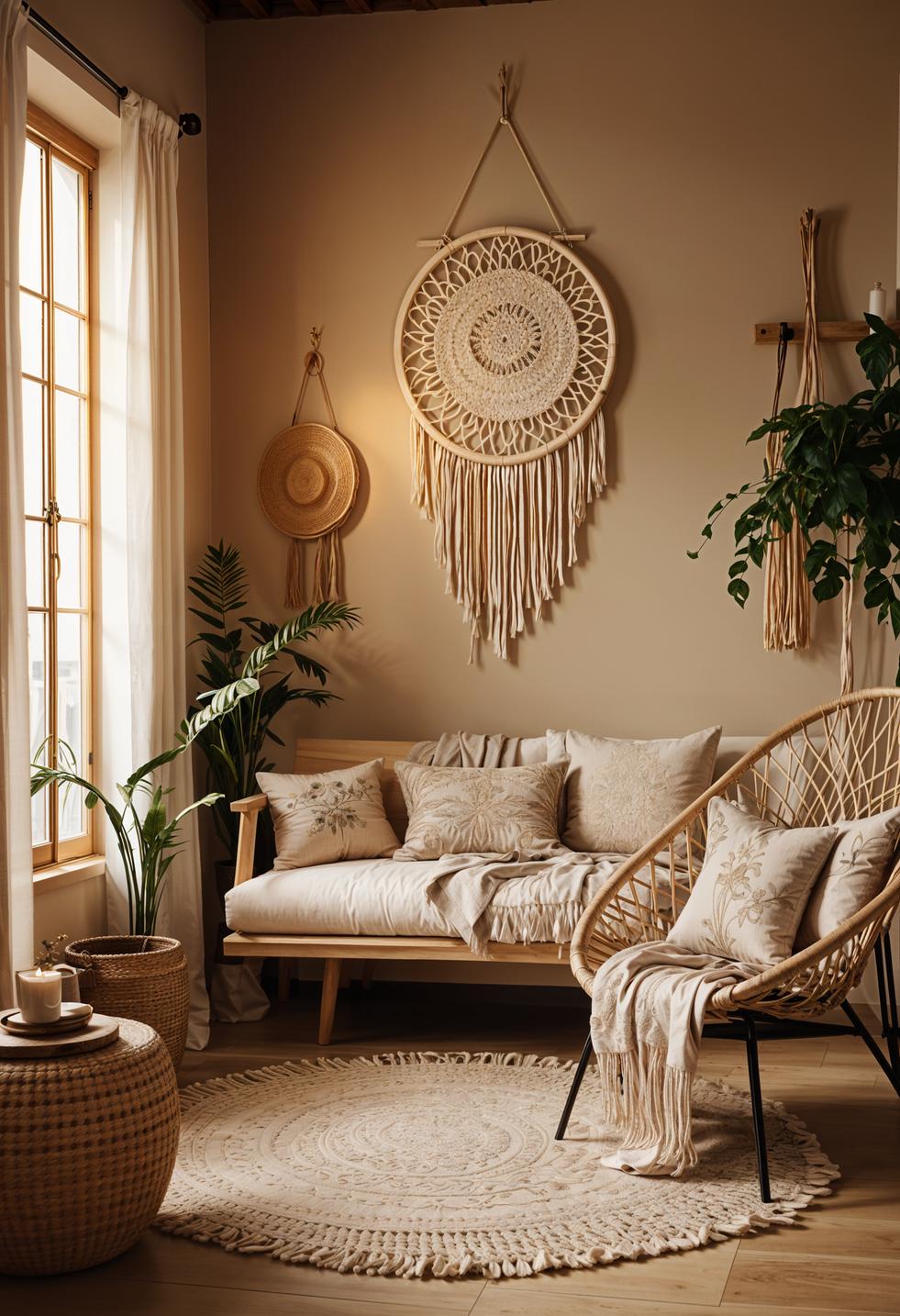 25 Genius Tiny Living Room Ideas 20 6. Boho Light Living Room Decor-0