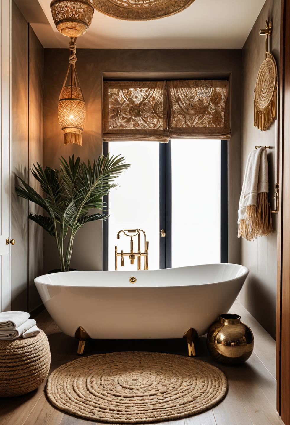 29 Breathtaking Bathroom Decor Ideas to Revamp Your Space 31 13. Boho Luxe Bathroom Decor-0