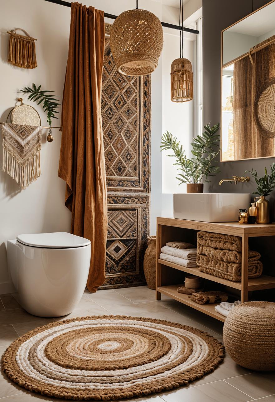 29 Breathtaking Bathroom Decor Ideas to Revamp Your Space 33 13. Boho Luxe Bathroom Decor-2