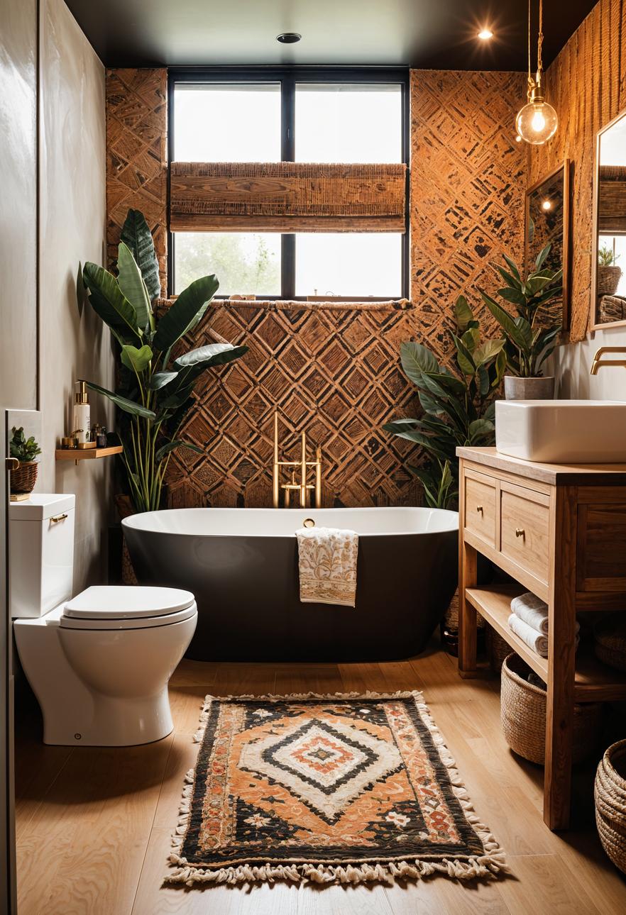 29 Breathtaking Bathroom Decor Ideas to Revamp Your Space 34 13. Boho Luxe Bathroom Decor-3