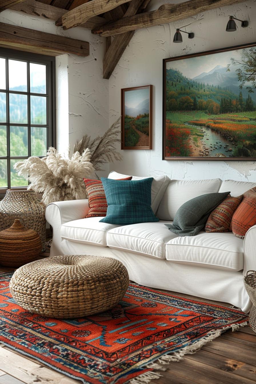 19 beautiful boho in the middle of the century modern living room 52 17th Boho in the middle of the century Fusion Style-2