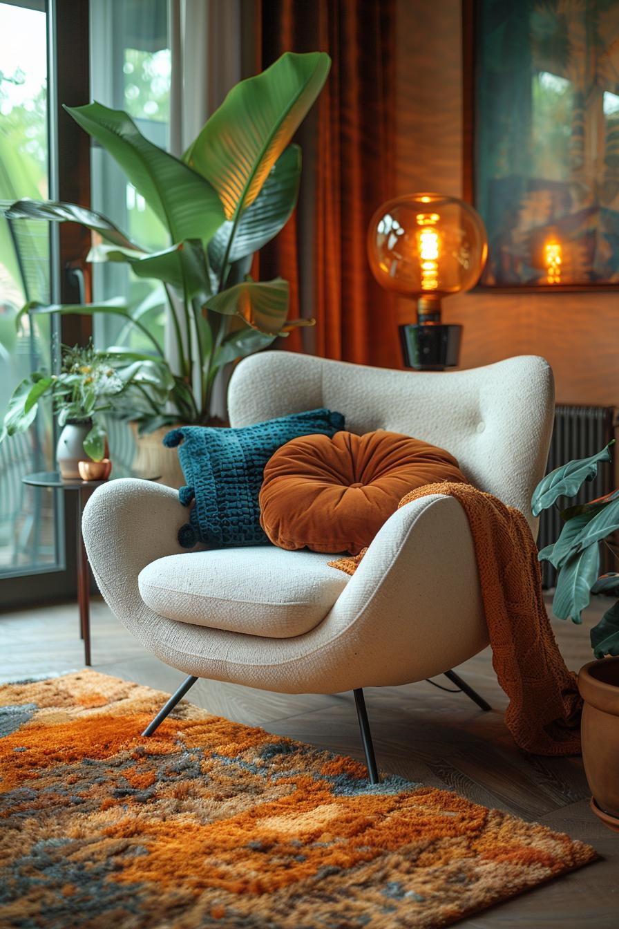 19 beautiful boho in the middle of the century modern living room 33 11. Boho-Mid-century living room fusion-2