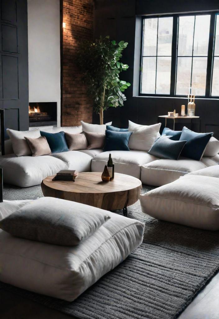 21 Inspirational Boho Living Room Ideas For 2024 14 11. Boho seating area & pillow-0
