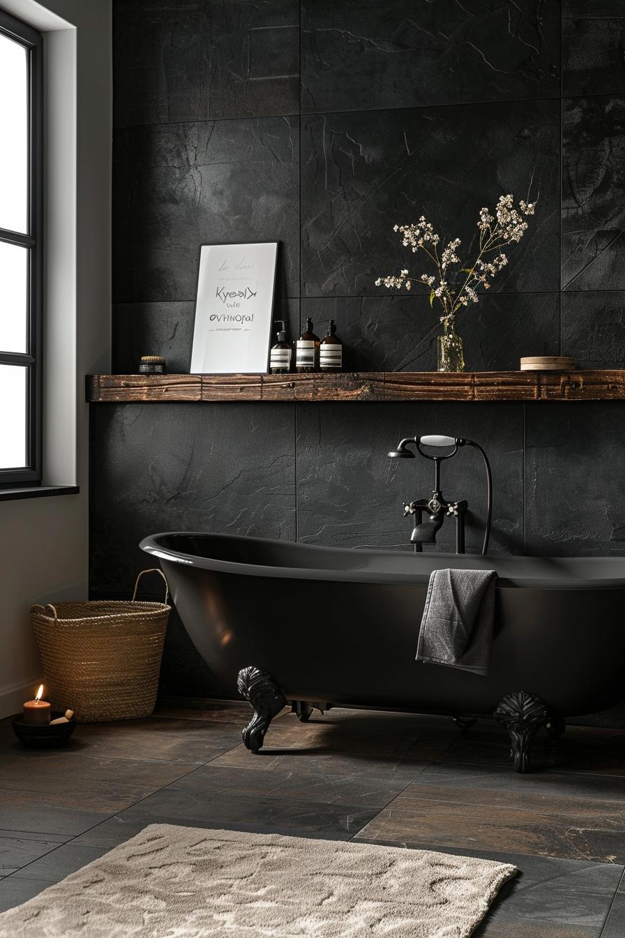 19 breathtaking modern bathroom designs for your home 21 10. Fat black bathroom designs-1