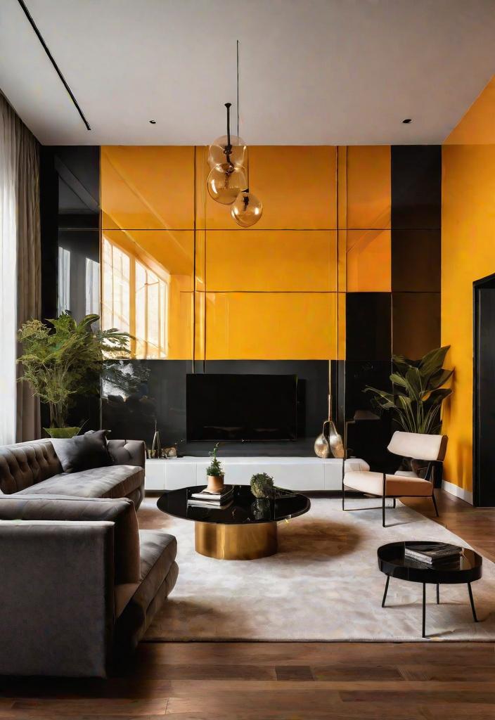 40 Breathtaking accent walls in living room Ideas 43 40. Bold Lacquer Accent Wall-0