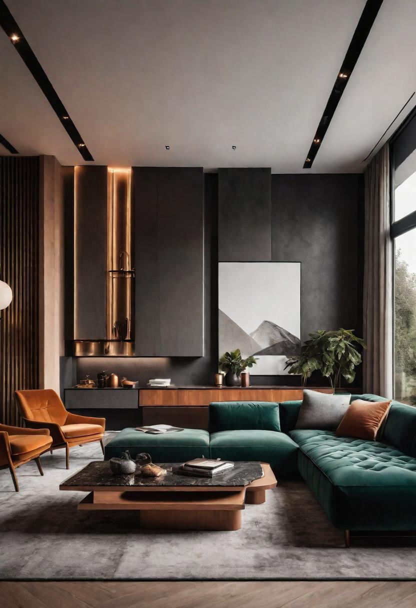 49 Modern Living Room Ideas: Create a Contemporary Haven 58 49. Bold Modern Living Room Designs-0
