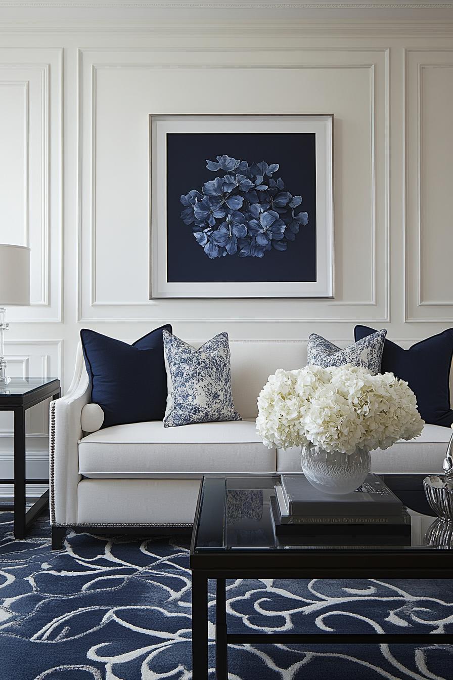 20 breathtaking living room wall decoration ideas 23 6. Fat-colored color for accent wall 3