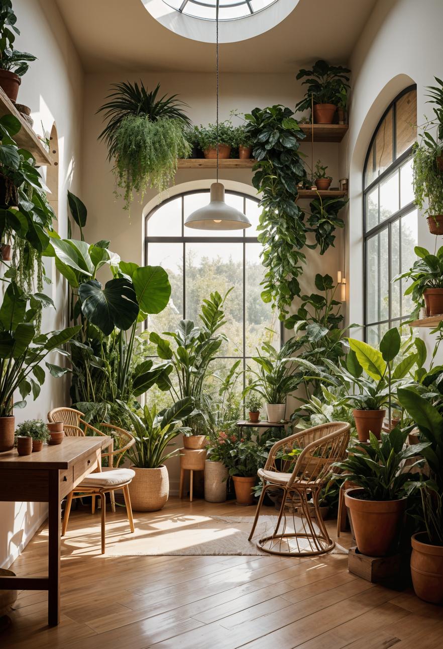 48 Super Cute Dream Room Inspirations for Ultimate Coziness! 15 11. Botanical Sunny Garden Room Decor-1