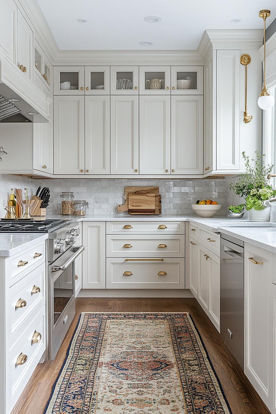 20 Genius tiny kitchen ideas for small apartments 61 19. Luminous white cupboards for small kitchen-2