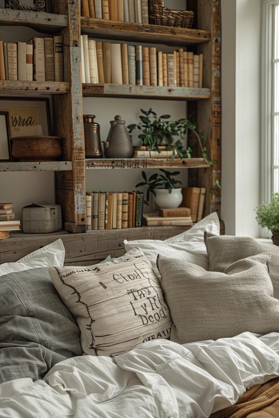 18 Genius Home Bedroom Smoothing Ideas With a Budget 34 14. Budget-friendly bedroom shelf upgrade-1