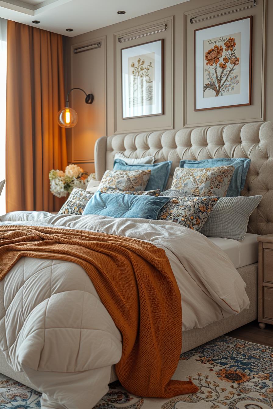 18 Genius Home Bedroom Smoothing Ideas on a Budget 3 1. Budget-friendly fabric headboard upgrade-0