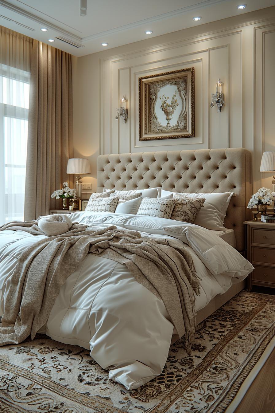 18 Genius Home Bedroom Smoothing Ideas on a Budget 5 1. Budget-friendly fabric head-upgrade-2