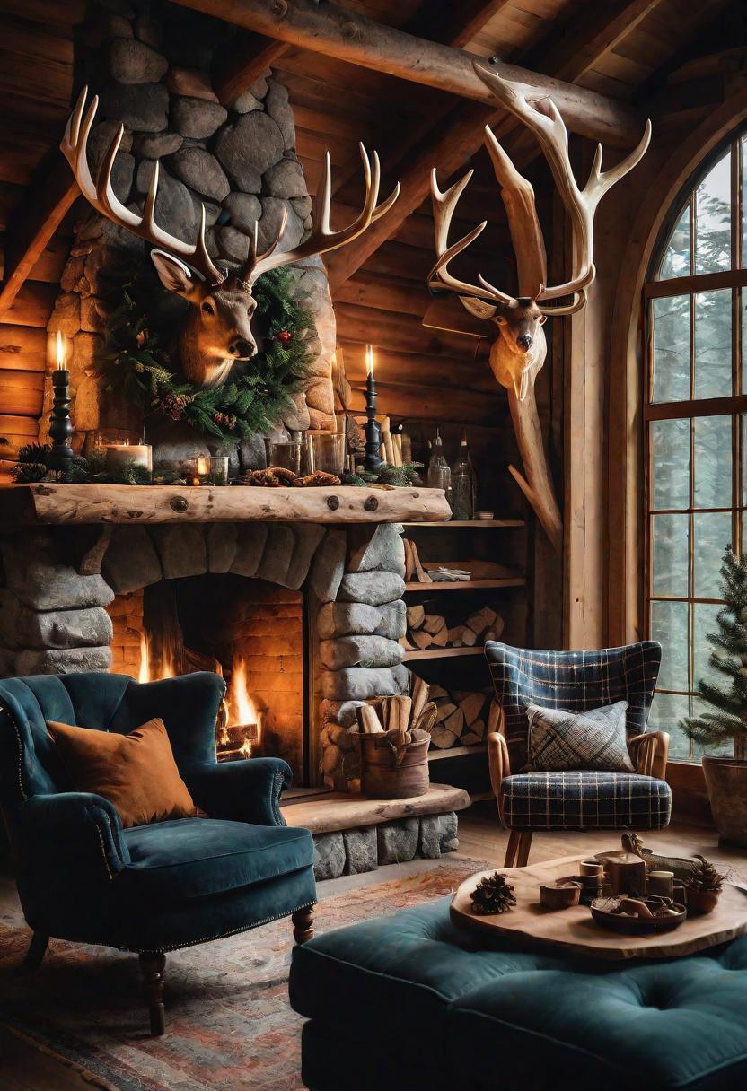 45 Warm & Inviting Cozy Living Room Ideas for Ultimate Relaxation 23 21. Cabin Core Living Room Ideas-0
