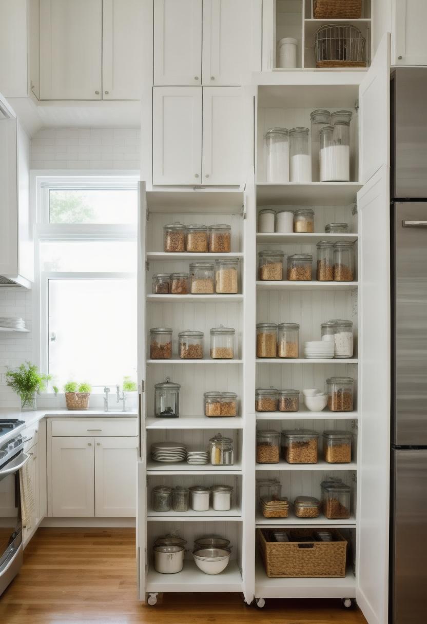 39 Clever Small Kitchen Ideas: Maximize Your Space with Stylish and Functional Designs 49 38. Cabinet Divider DIY with Rods-2