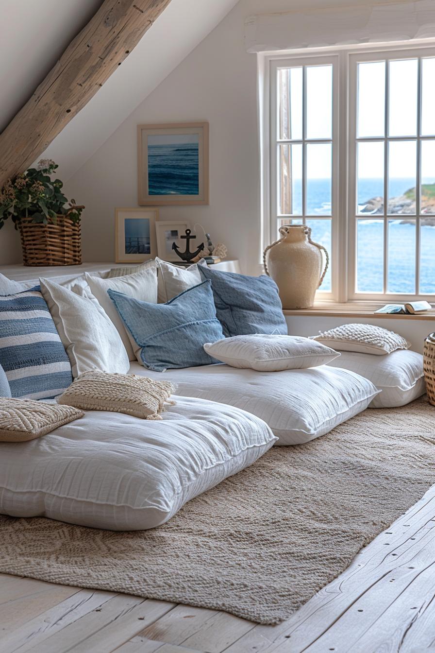 23 trendy boho coastal bedroom ideas that you will love 55 20. Casual Coastal Floor Pushions-0