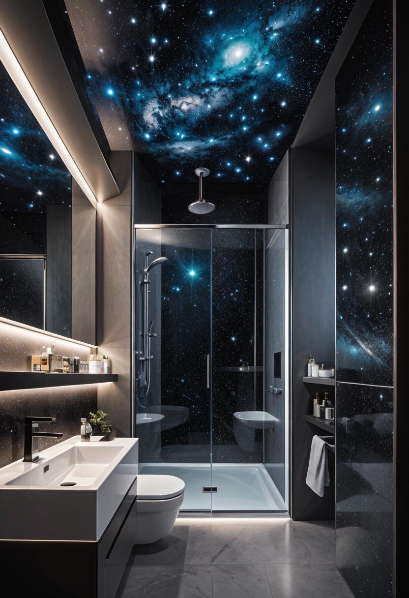 29 Breathtaking Bathroom Decor Ideas to Revamp Your Space 65 29. Celestial Bathroom Decor Ideas-1