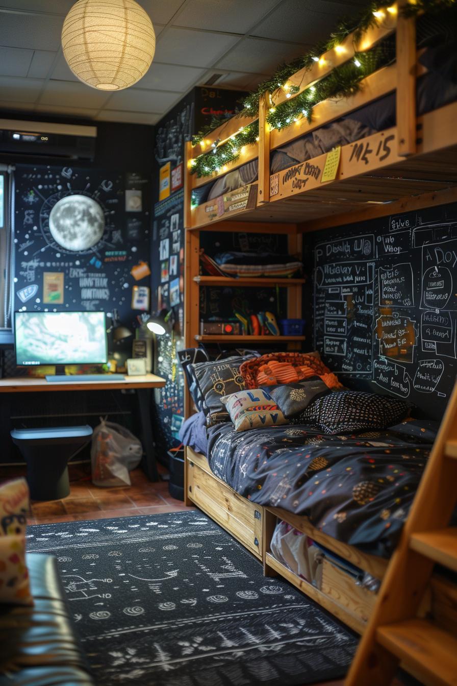 19 trendy college dormitory ideas (new) 24 8. Table accent wall inspiration-1