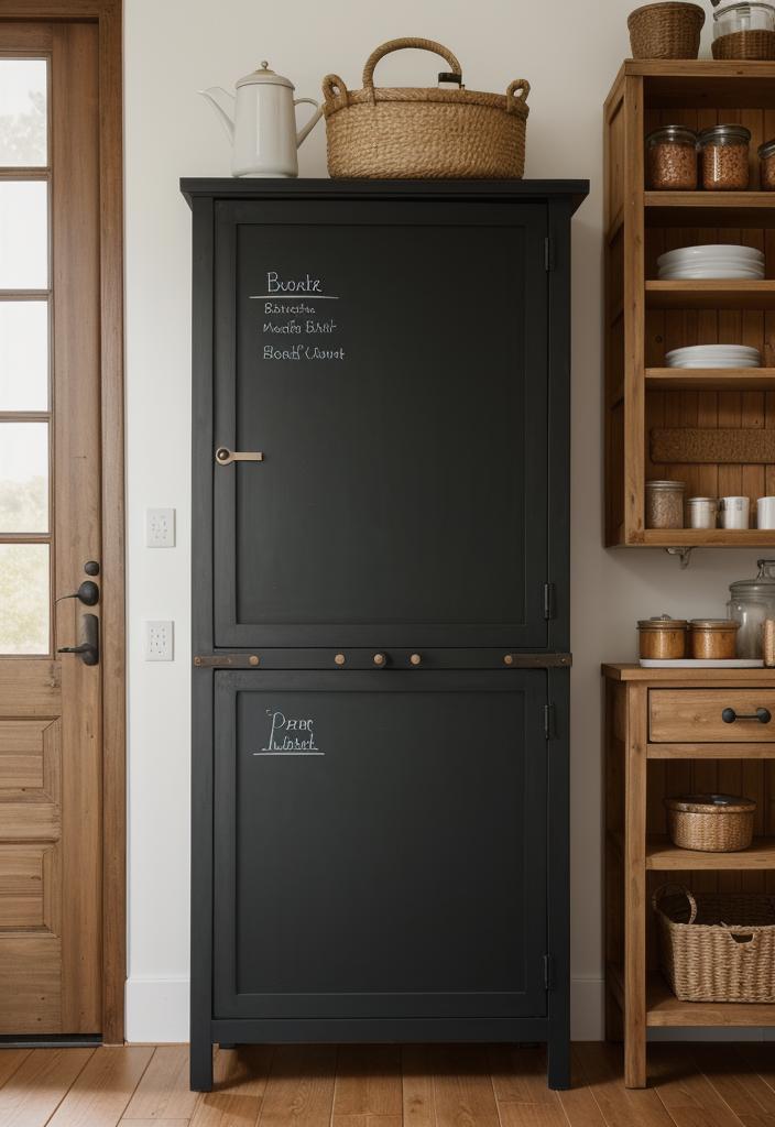 43 Inspiring Kitchen Decor Ideas: Stylish and Functional Accents 42 30. Chalkboard Cupboard Labels-0