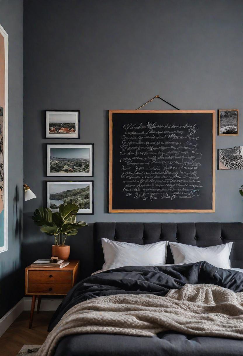 61 Inspiring Bedroom Wall Decor Ideas: Transform Your Space into a Dreamy Retreat 20 18. Chalkboard Wall Decor Ideas-0