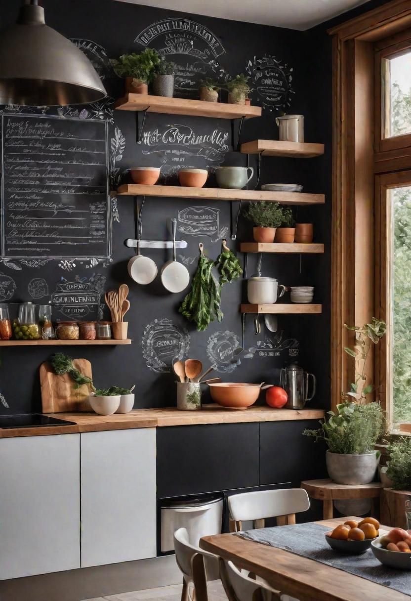 39 Clever Small Kitchen Ideas: Maximize Your Space with Stylish and Functional Designs 39 30. Chalkboard Wall Menu and Decor-0