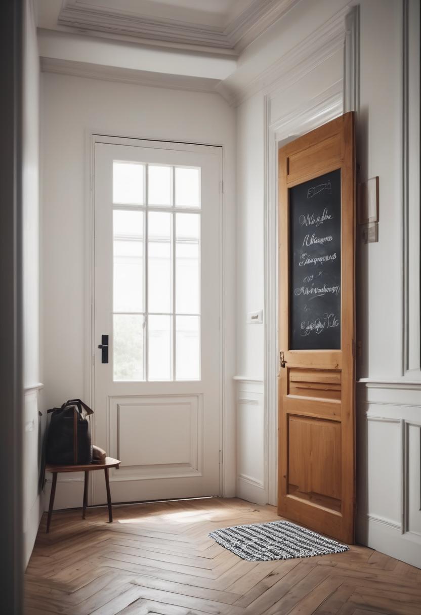 39 Chic Small Entrance Hall Ideas: Creative Solutions for Welcoming Spaces 40 35. Chalkboard Welcome Sign Ideas-0