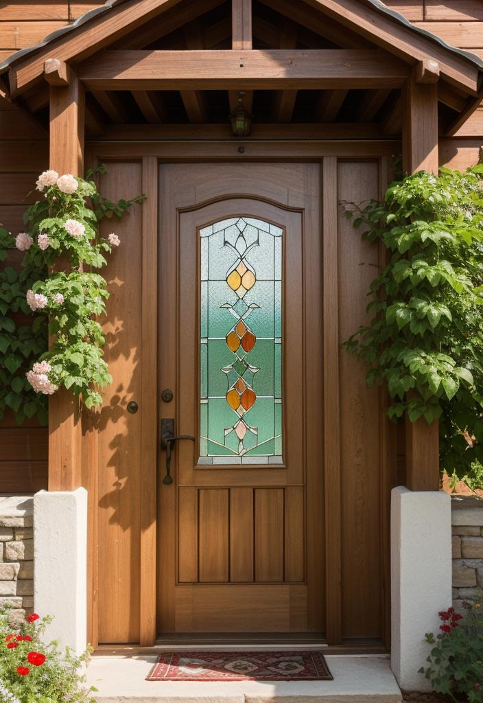 29 Stunning Wooden Door Designs for Main Entrances 43 20. Charming Cottage Door Design Ideas-0