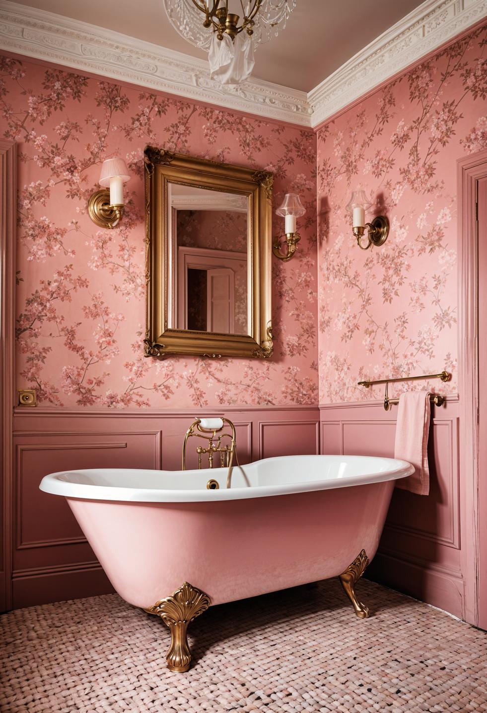 22 trendy pink bathroom designs 5 3 .. Charming Pink Clawfoot Tub Spotlight-0