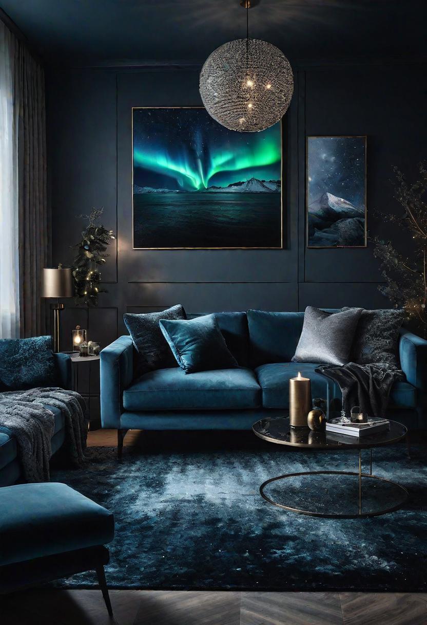 29 Moody Wohnzimmer Ideen: Erstellen Sie eine bezaubernde Atmosphäre 20 20 18. Chic Arctic Wohnzimmer Dekor-0