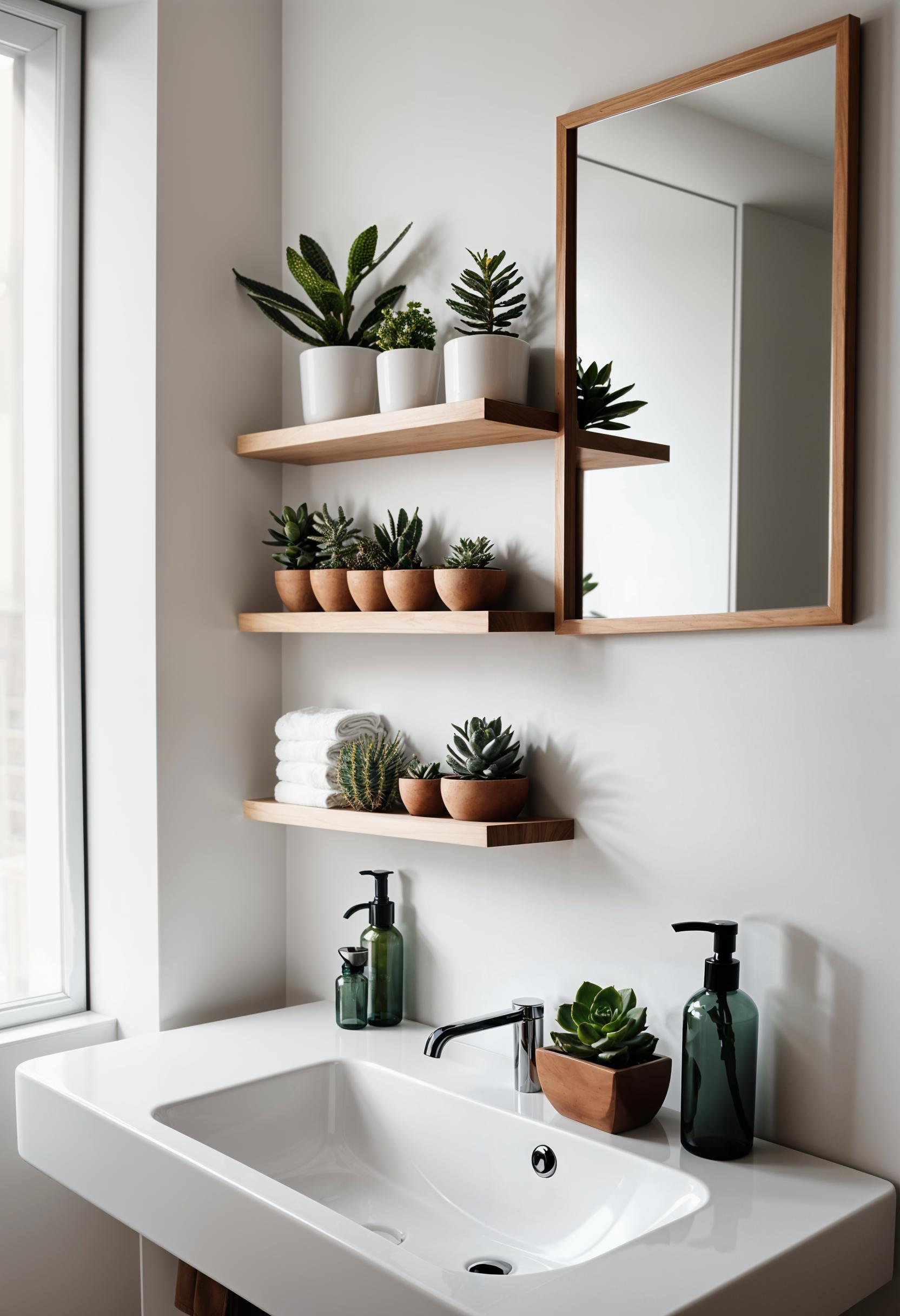 19 Genius Small Bathroom Ideas: Space -saving hacks 3 1. Chic bathroom decor with green-0