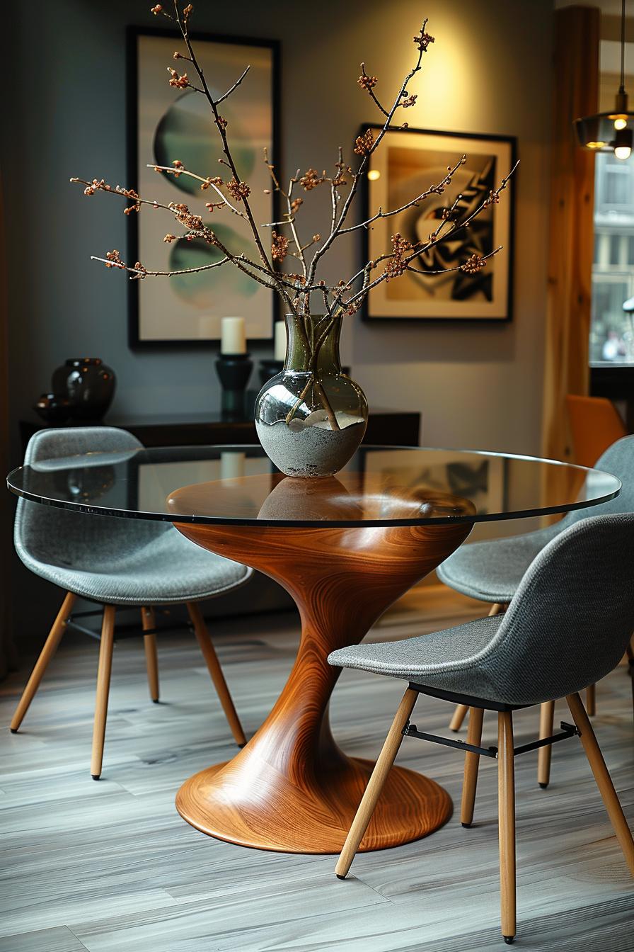 15 new modern dining room ideas from the middle of the century 24 7. Chic dining set with Elegance-2
