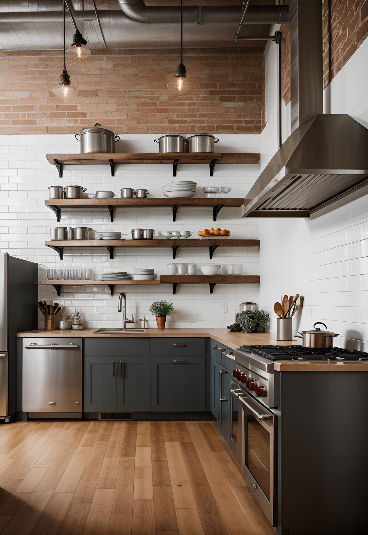 45 Timeless Kitchen Design Ideas for Everlasting Style 7 5. Chic Industrial Kitchen Design-0