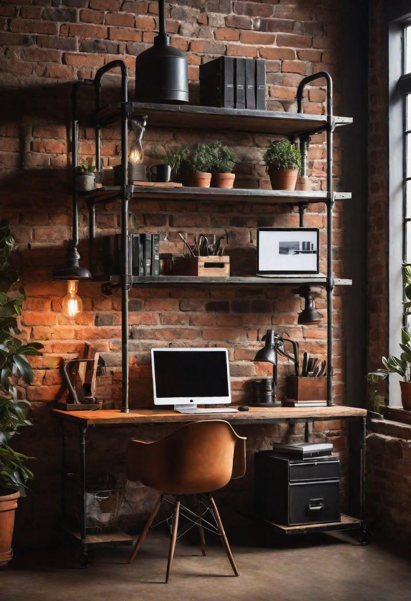48 Super Cute Dream Room Inspirations for Ultimate Coziness! 26 18. Chic Industrial Workspace Design Ideas-0