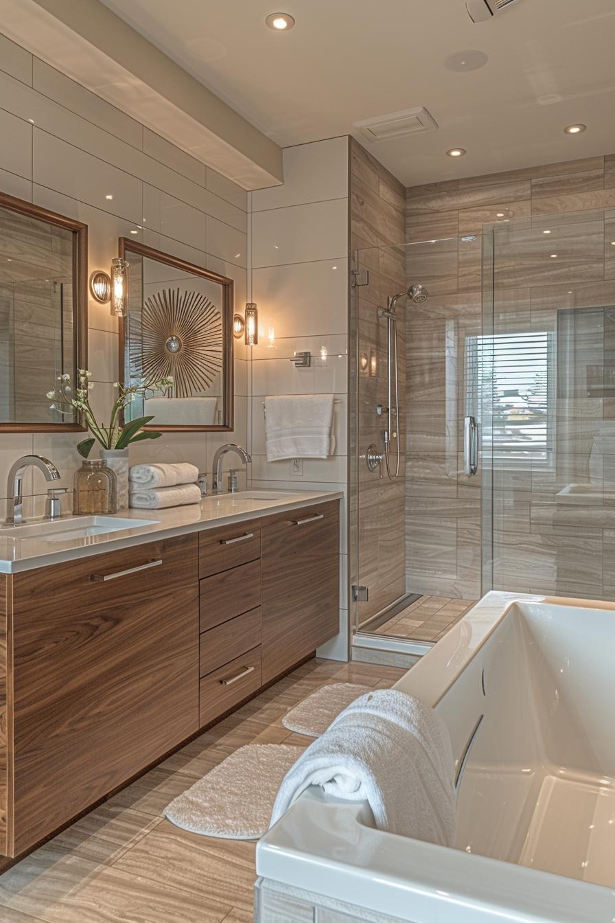 15 chic mid century modern bathroom ideas for timeless elegance 9 3 .. Chic Minimalist Bad Design-0