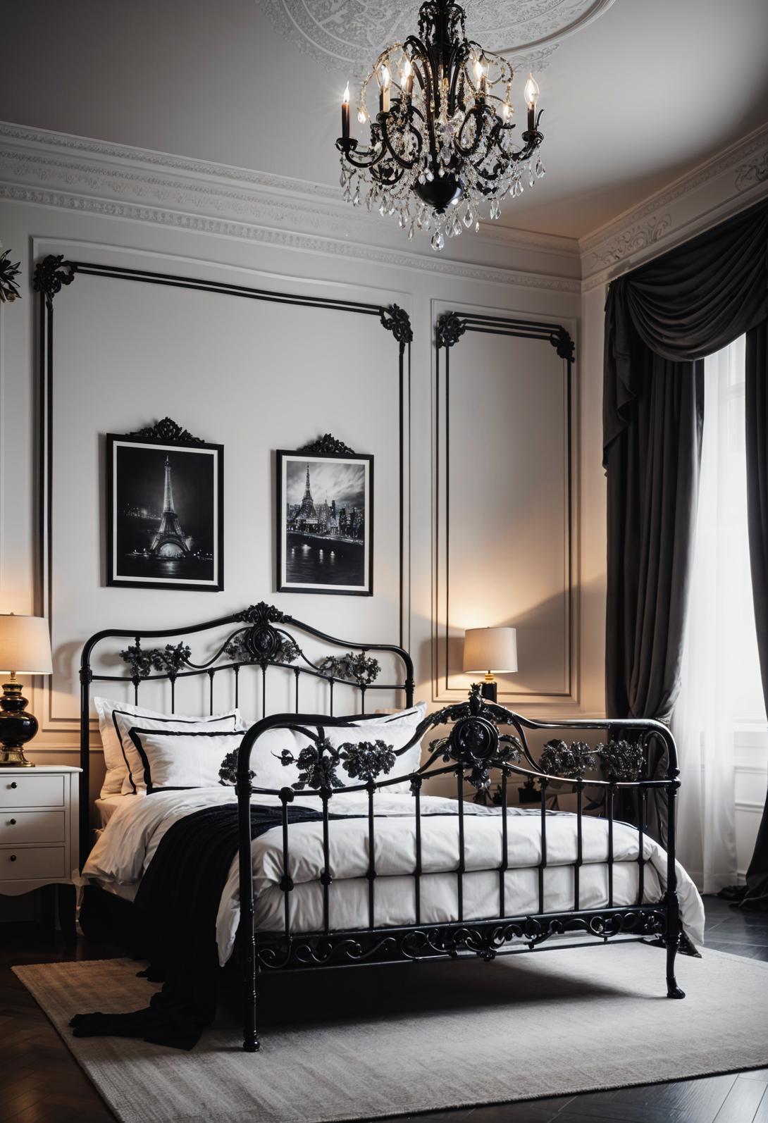 48 Super Cute Dream Room Inspirations for Ultimate Coziness! 34 24. Chic Parisian Boudoir Design-0