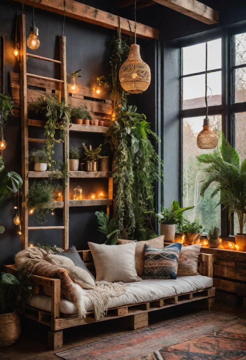 45 Chic & Modern Boho Living Room Ideas To Copy 14 5. Chic loft oasis for bohemian-0