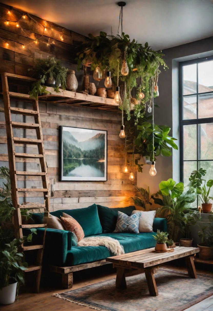 45 Chic & Modern Boho Living Room Ideas To Copy 15 5. Chic loft oasis for bohemian-1