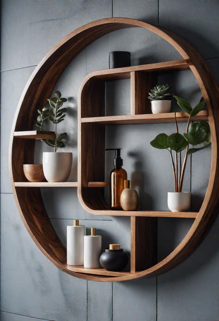 15 Genius & beautiful bathroom shelf ideas you have to see 18 8. Circular wall shelves Inspiration-0