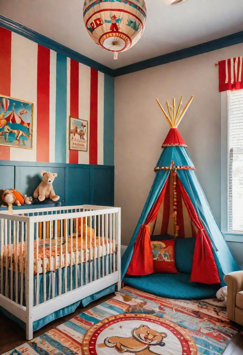 28 Charming Baby Boy Nursery Ideas: Creative Themes and Decor for Your Little Man 11 9. Circus-Themed Baby Boy Nursery-0