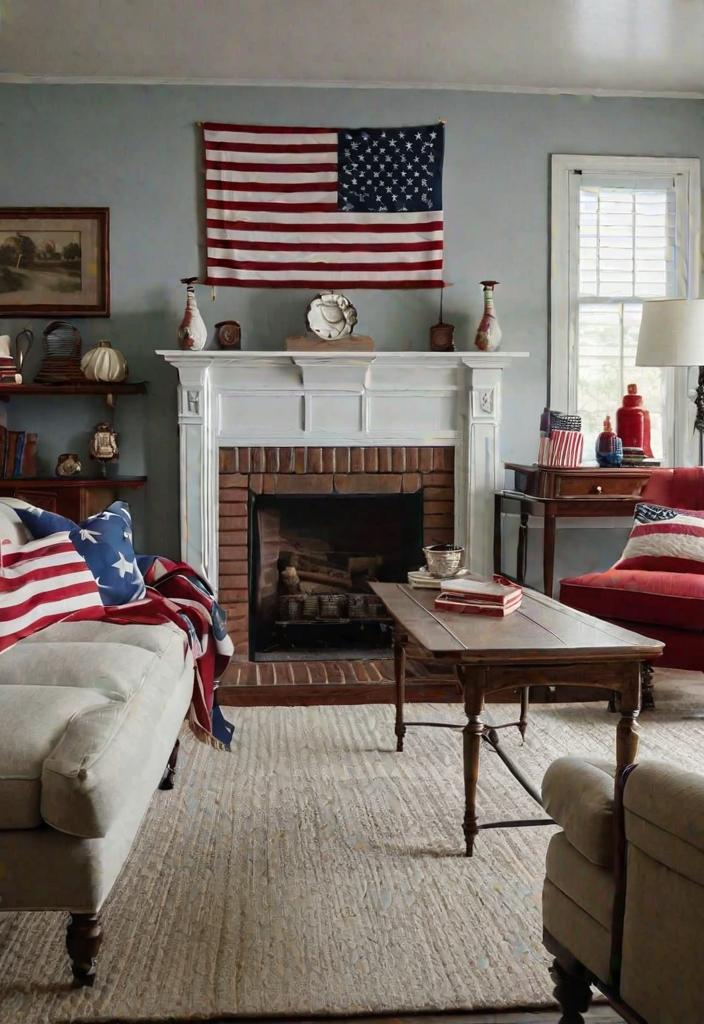 27 faszinierende Wohnzimmerdekorationsideen für 2024 27 24. Klassische Americana Wohnzimmer-1