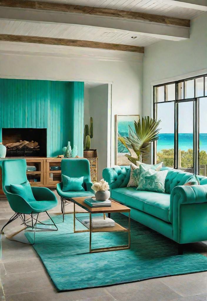 43 Inspiring Coastal Living Room Ideas 37 35. Coastal Accent Furniture Inspiration-0