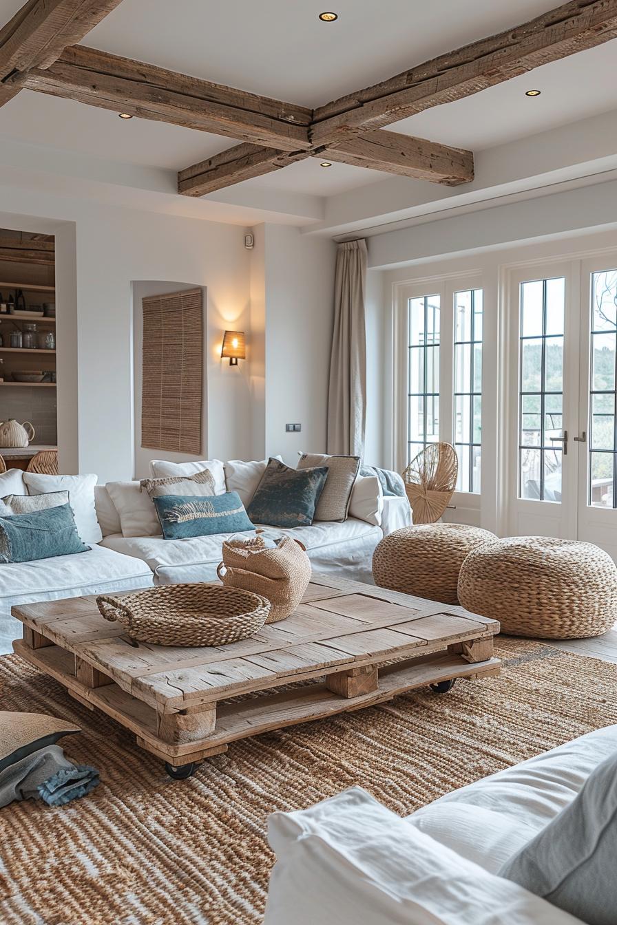 15 breathtaking Boho Coastal living room ideas for a beach house 4 1. Coastal Boho furniture accent-1