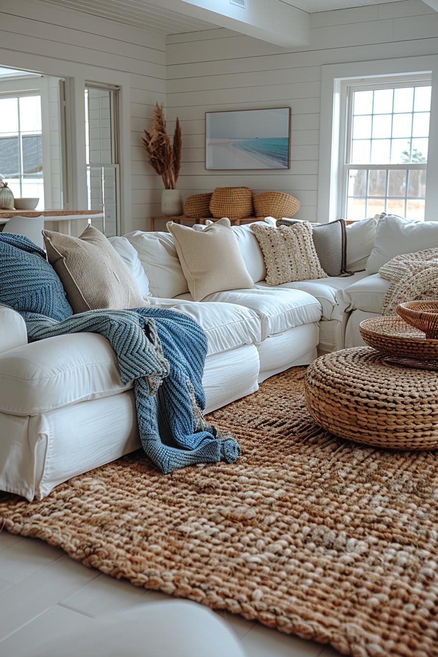 15 breathtaking boho coastal living room ideas for a beach house 29 29 10. Coastal Boho Shiplap Wall Decor-0