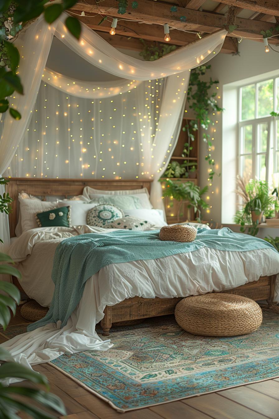 23 Trendy Boho Coastal Bedroom Ideas that you will love 18 6. Coastal Canopy Bed DIY-2
