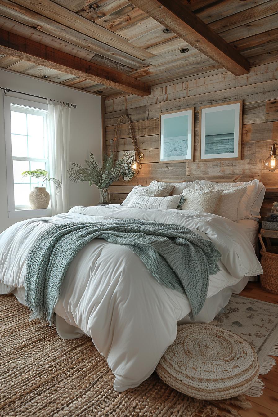 21 modern ideas for the coastal bedroom for a relaxing retreat 38 15. Coast magic: weathered fence bed-0