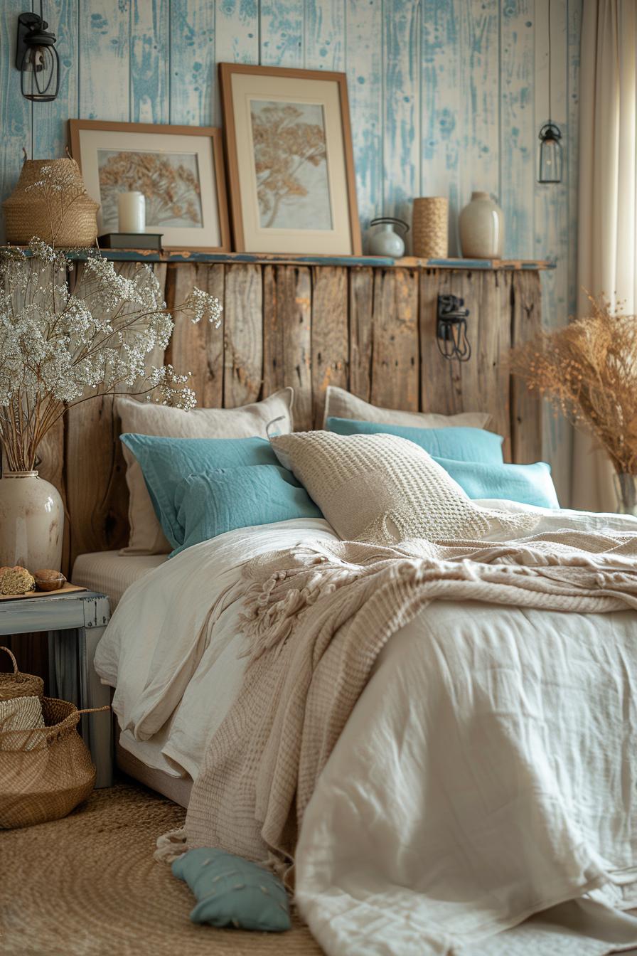 21 modern ideas for the coastal bedroom for a relaxed retreat 40 15. Coast magic: weathered fence bed 2